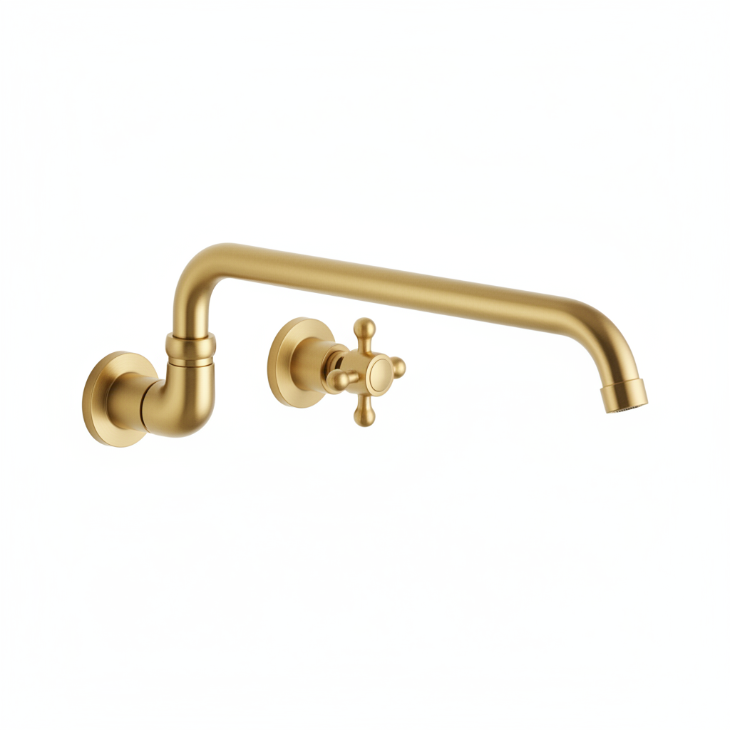 Gold Articulating Pot Filler Faucet