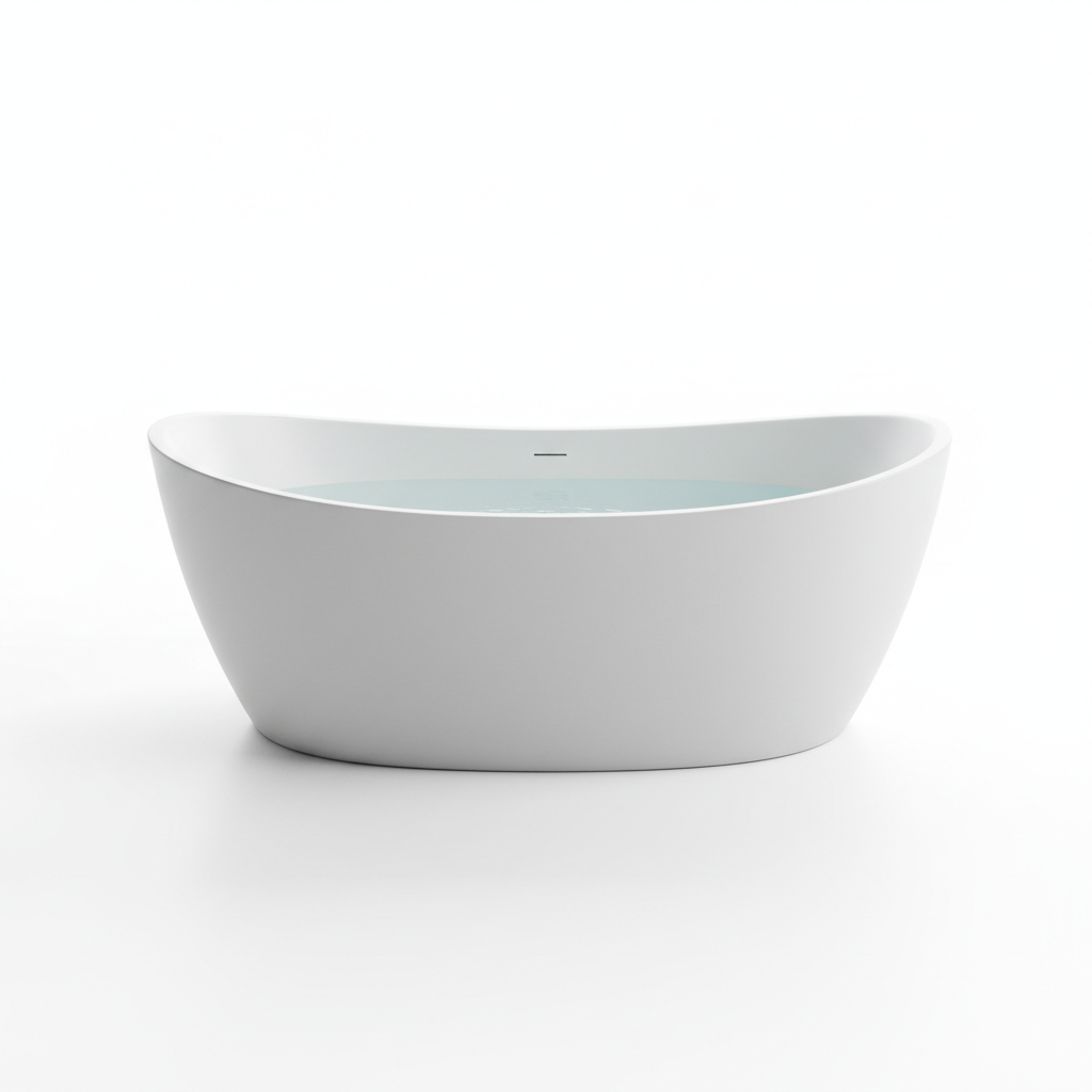 Freestanding Oval Soaking Bathtub
