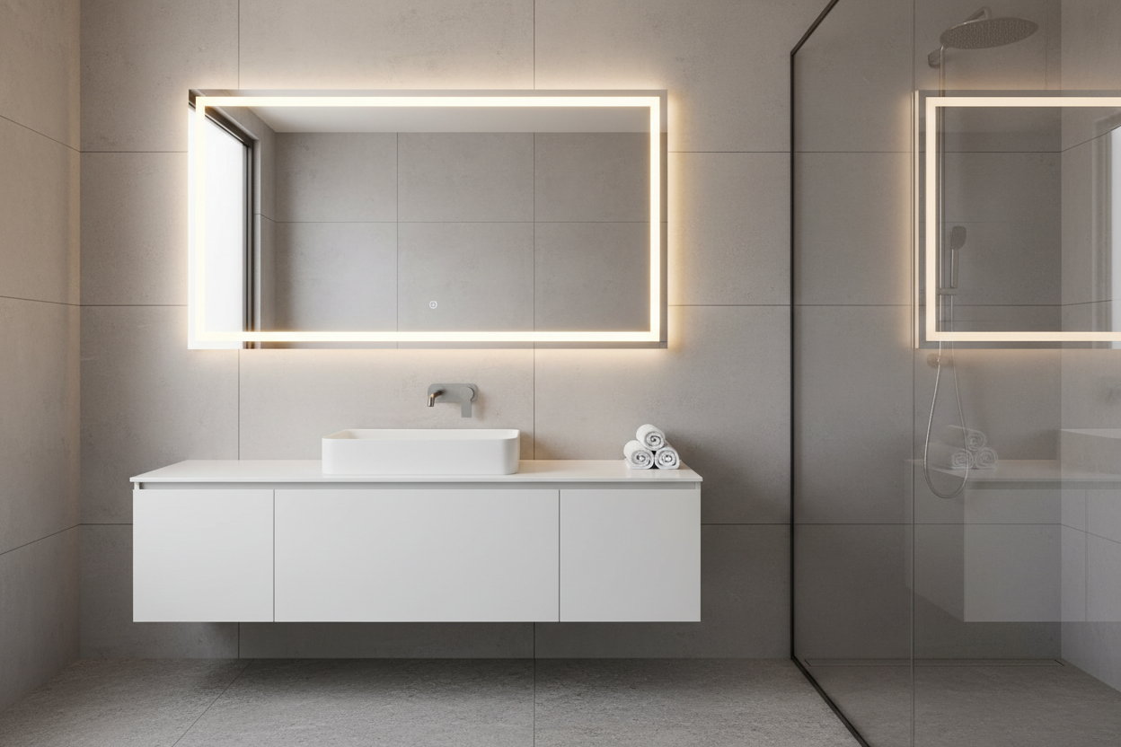 Wall-Mounted Bathroom Cabinet with Mirror