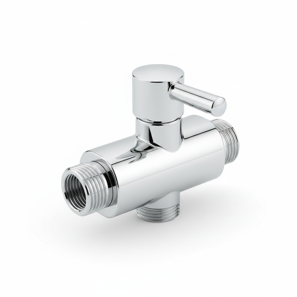 Chrome Quarter-Turn Stop Valve