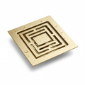 Brushed Gold Square Floor Drain
