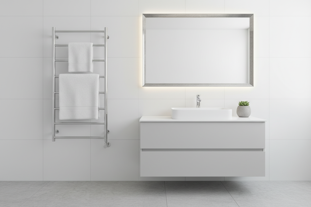 Electric Heated Towel Rail Chrome